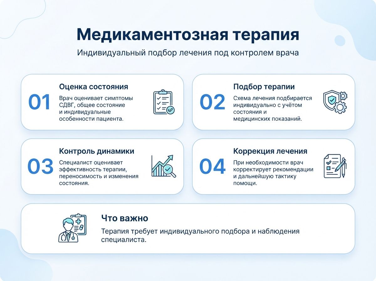 Лечение СДВГ в Арске у детей и взрослыхинфографика